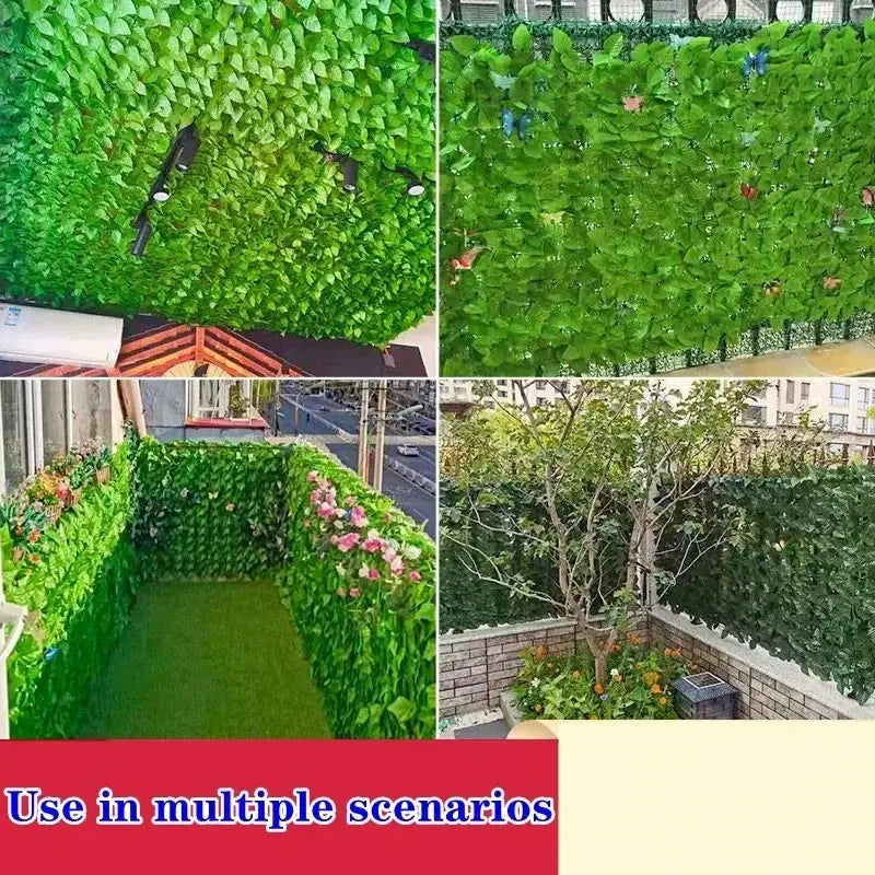 Artificial Ivy Hedge Fence Board for Outdoor Garden and Balcony Privacy Fence Decoration