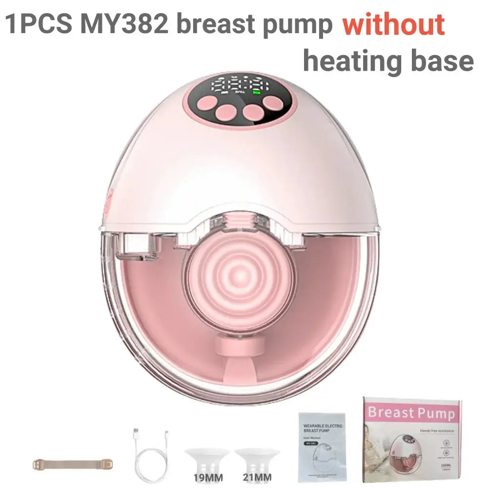Wearable Electric Breast Pump Handsfree BPA Free With Heating And UV Sterilize Lid Optional Wireless Upgrade