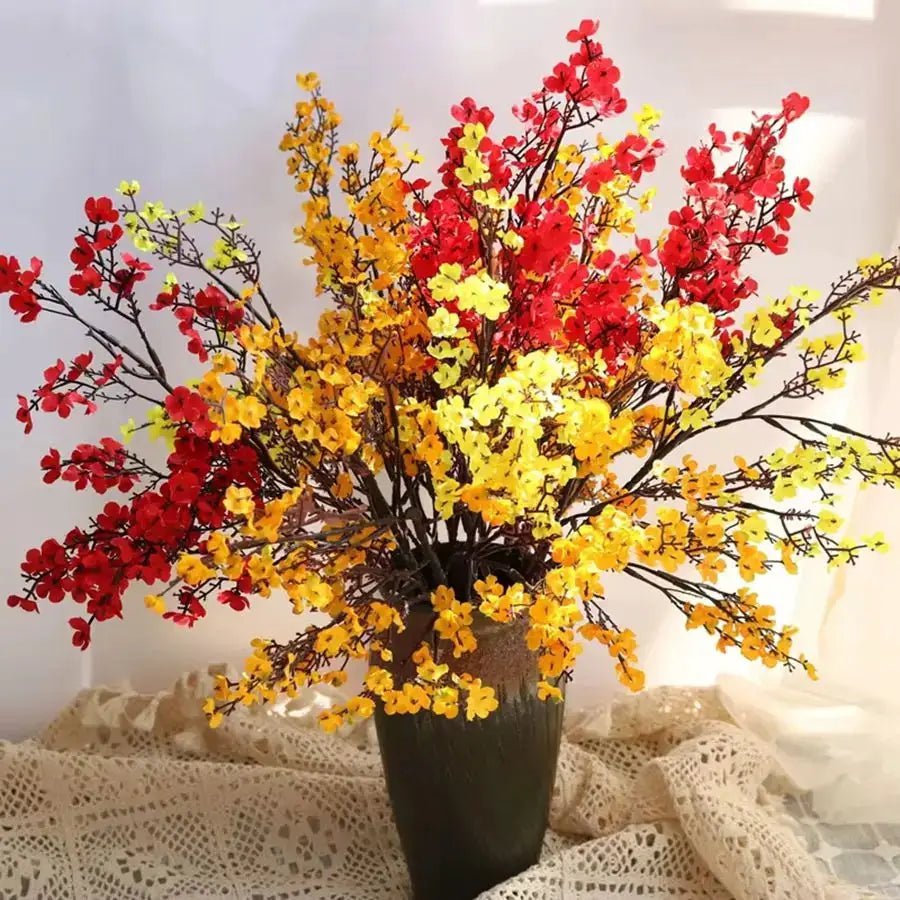 Artificial Cherry Blossom Gypsophila Flowers Quarter Pack for DIY Wedding Bouquet Vases Home Decor Faux Branches - Simples Market