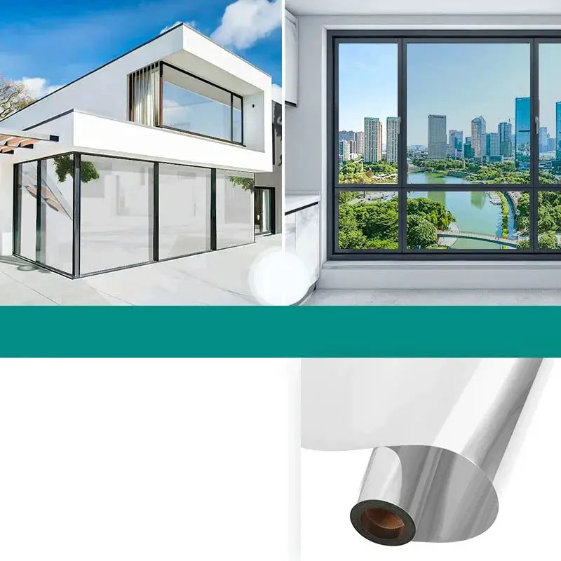 Household Insulated Glass Film For Windows Privacy Protection And Sun Protection One Way Mirror Window Film