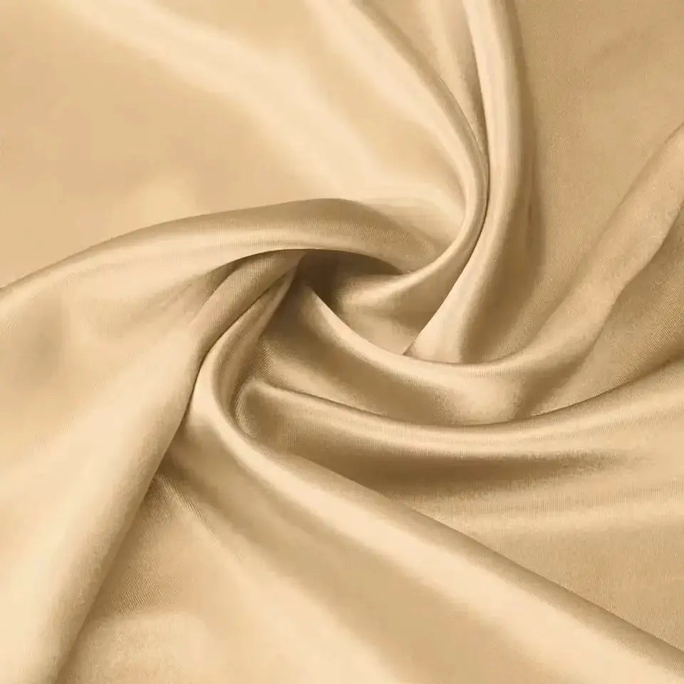 Satin pillowcase; champagne beige, silky soft fabric for hair and skin