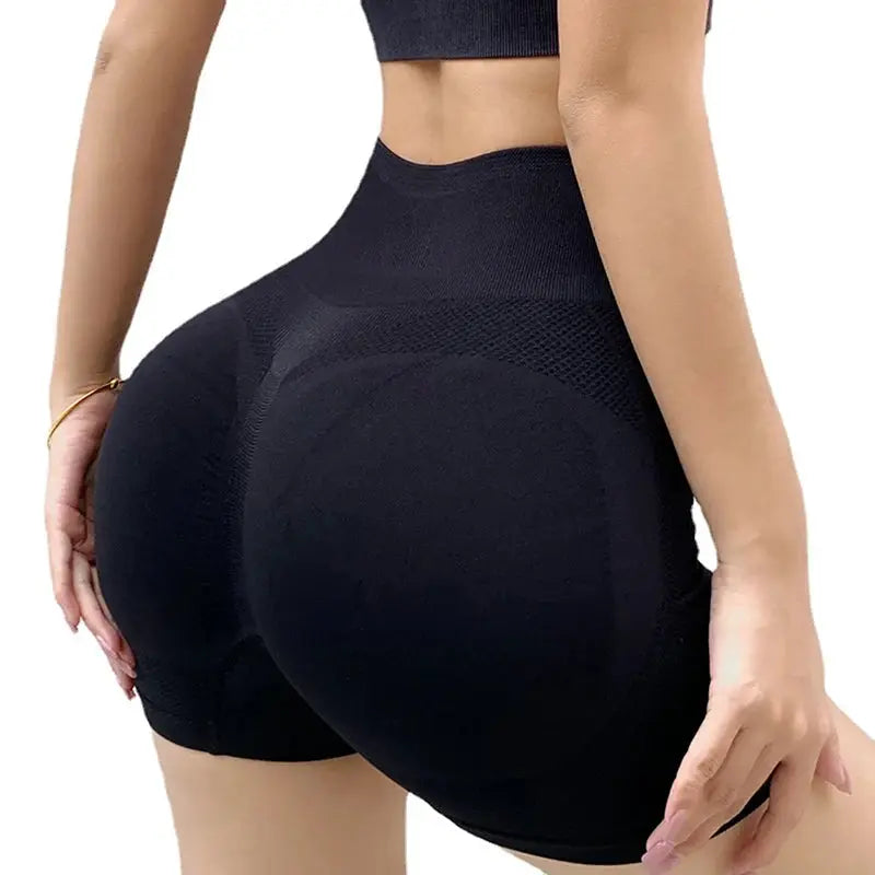 VitalFlex Women Sports Shorts High Waist Push Up Fitness For Yoga Running And Cycling
