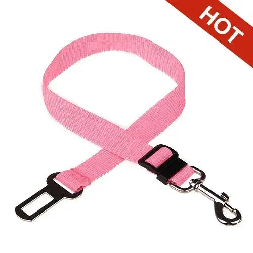 Adjustable Pet Car Seat Belt For Cats And Dogs Safe Vehicle Harness Lead Clip Secure Pet Restraint