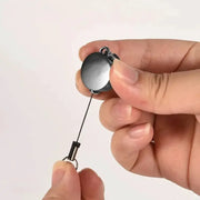 Retractable Key Chain With Durable Metal Construction And Smooth Recoil For Keys And ID Card Holder With Anti Theft