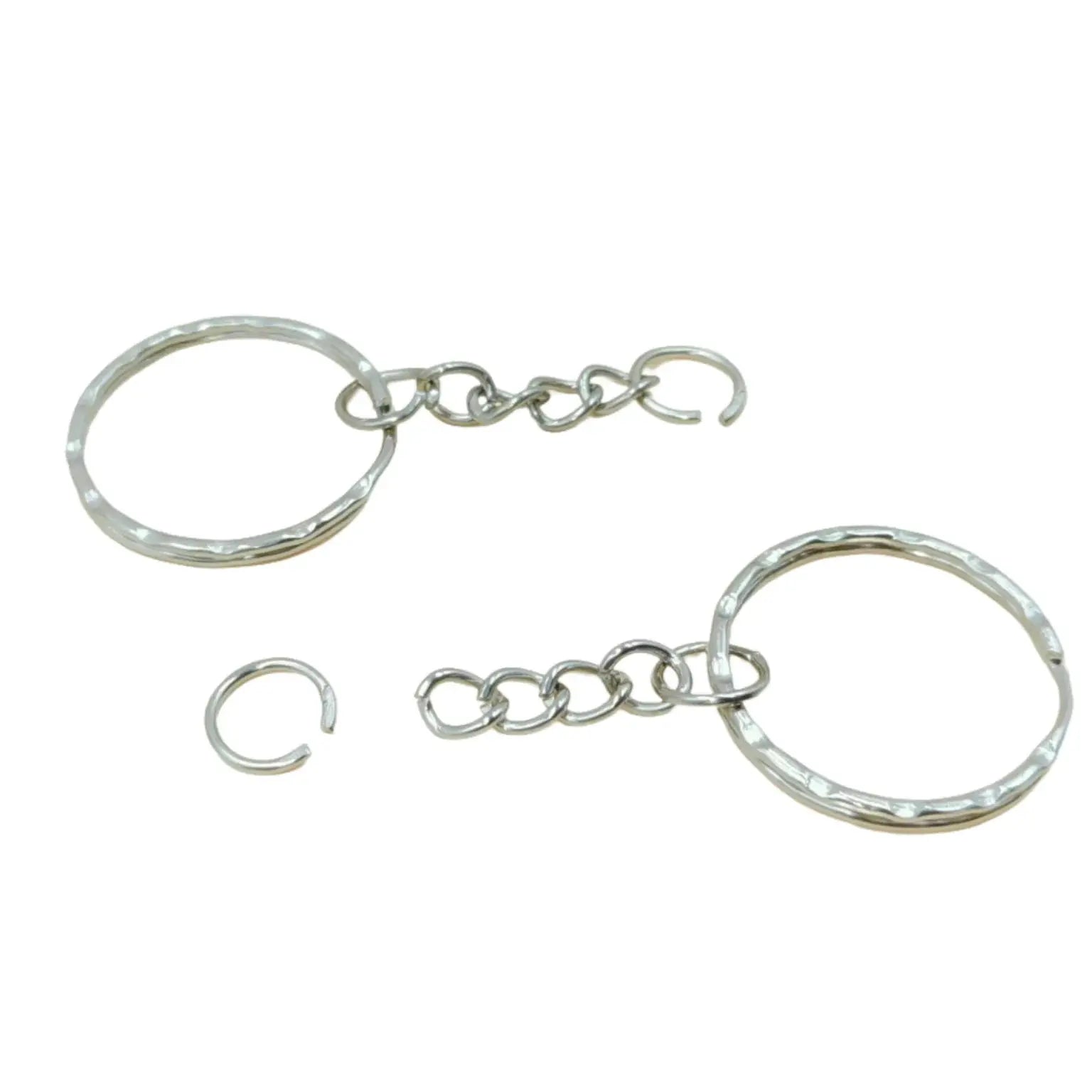 25mm Flat Metal Rings Set Of 50 Pcs Circular Keychain Rings For DIY Crafts Hanging Buckle