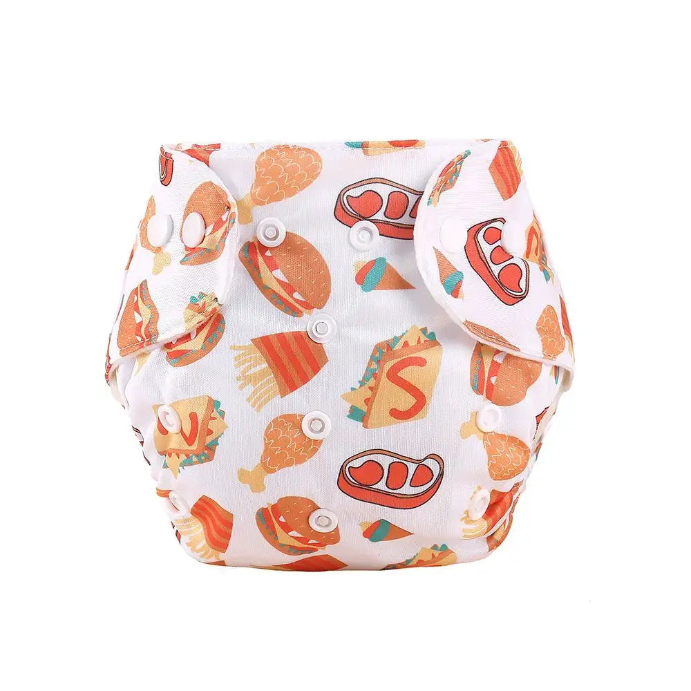 Eco Friendly Washable Reusable Cloth Diapers For Babies Grid Pattern Cotton Adjustable Training Pants 1 To 3 Years