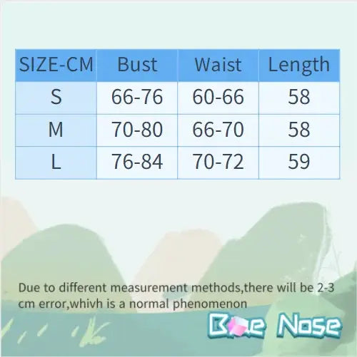 Simples Market women's denim off-shoulder romper jumpsuit with size chart (S/M/L) bust/waist/length.