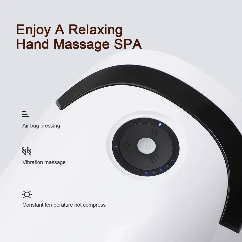 Simples Market white wireless smart hand massager with airbag pressing, vibration and hot compress