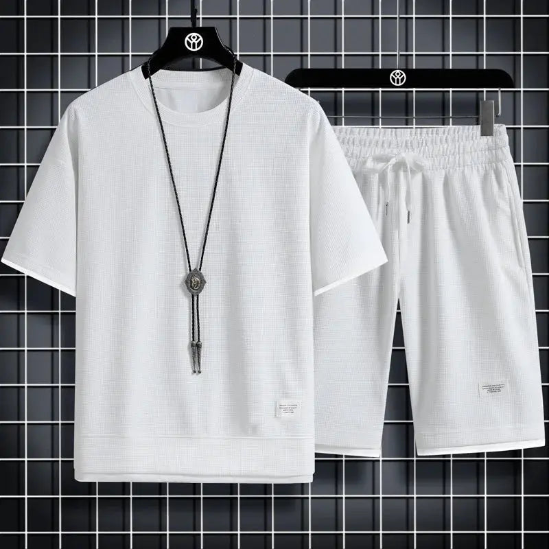 Sportswear Set Sports Man Tights Workout Suit Men's Tracksuit Moisture Wicking Jogging Gym T-Shirts Pants Shorts Clothing Outfit