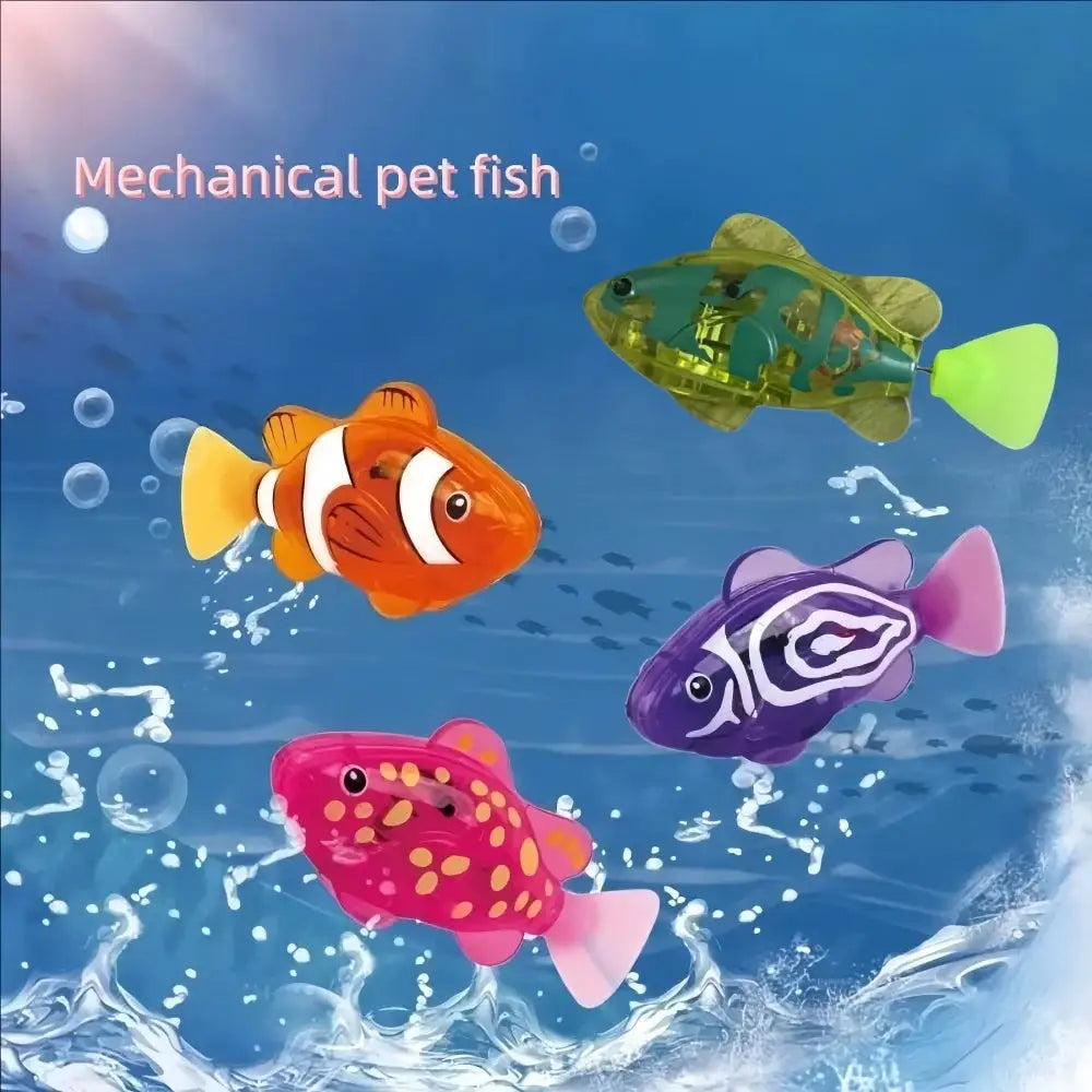 Light Up Baby Bath Toy Clownfish Swimming Electric Sensor Water Play Toy For Kids And Toddlers