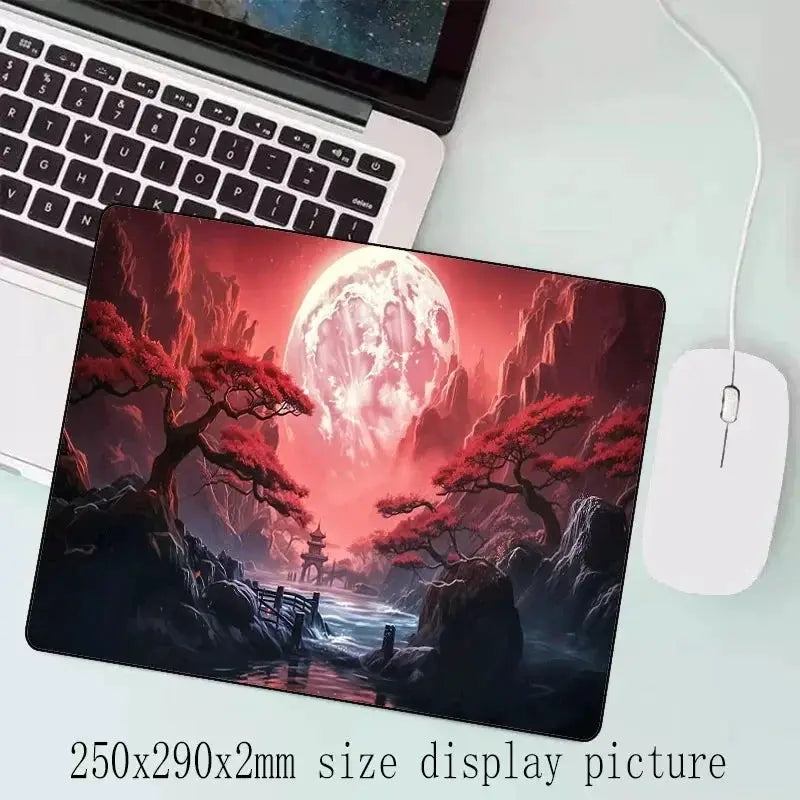 Sakura Scenery Large Extended Anti Slip Rubber Gaming Mouse Pad Desk Pad For Office And Gaming