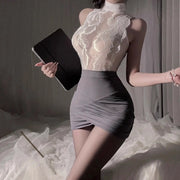 Velouria Stewardess Lingerie Set Seamless Design For Flawless Fit And Role Play Ready Uniform