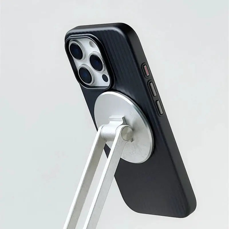 3D Luggage Stripes MagSafe Case For iPhone 14 15 16 17 Pro Max Shockproof Matte Wireless Charging Cover