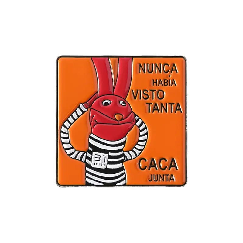 Funny Cartoon Animal Enamel Pins Set Red Eared Animals Brooches Lapel Pins For Backpacks Gift For Friends