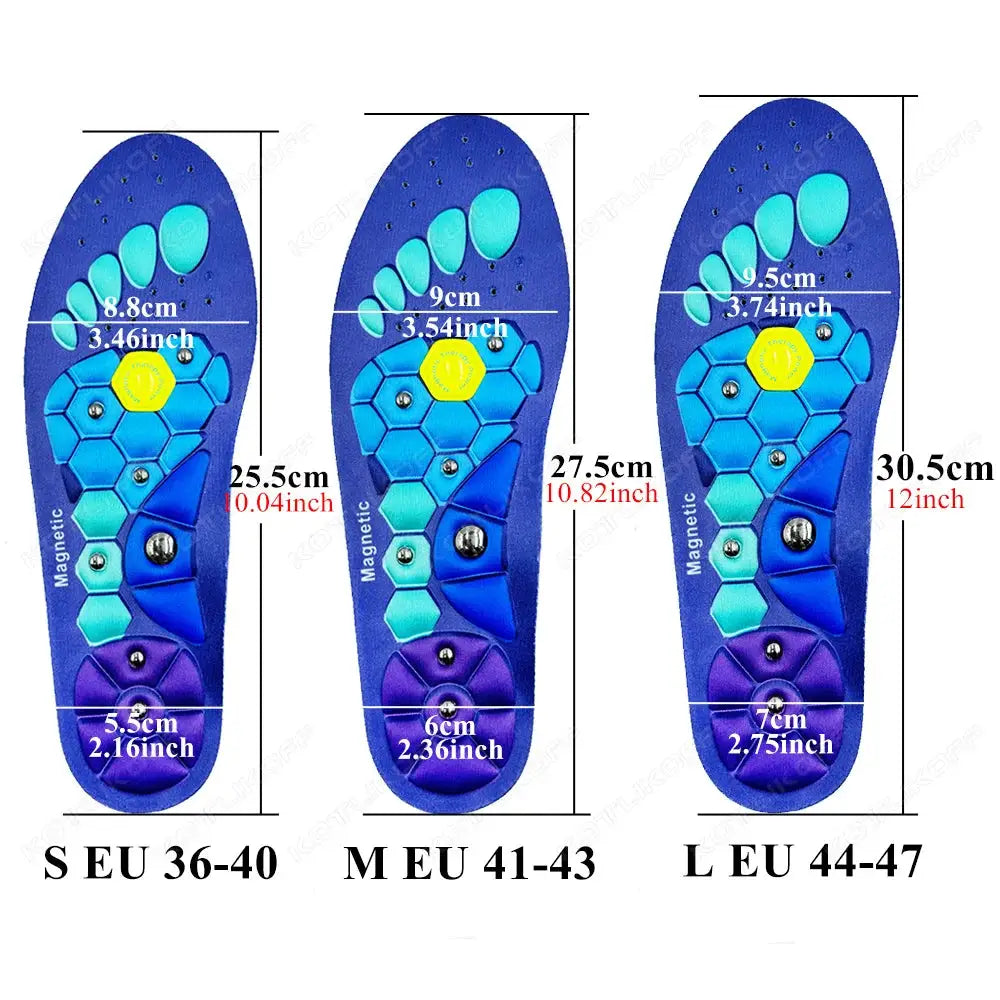 Medical Magnetic Therapy Insoles For Sports And Foot Health Acupressure Massage Anti Fatigue Weight Loss
