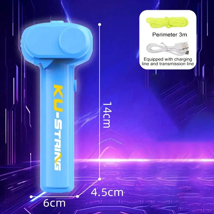 Glowing Rope Launcher Toy Flying Rope Loop For Outdoor Fun And Tricks Ideal For Festivals And Parties