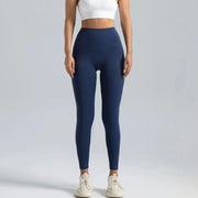Leggings for women, navy high-waisted yoga pants ideal for workouts