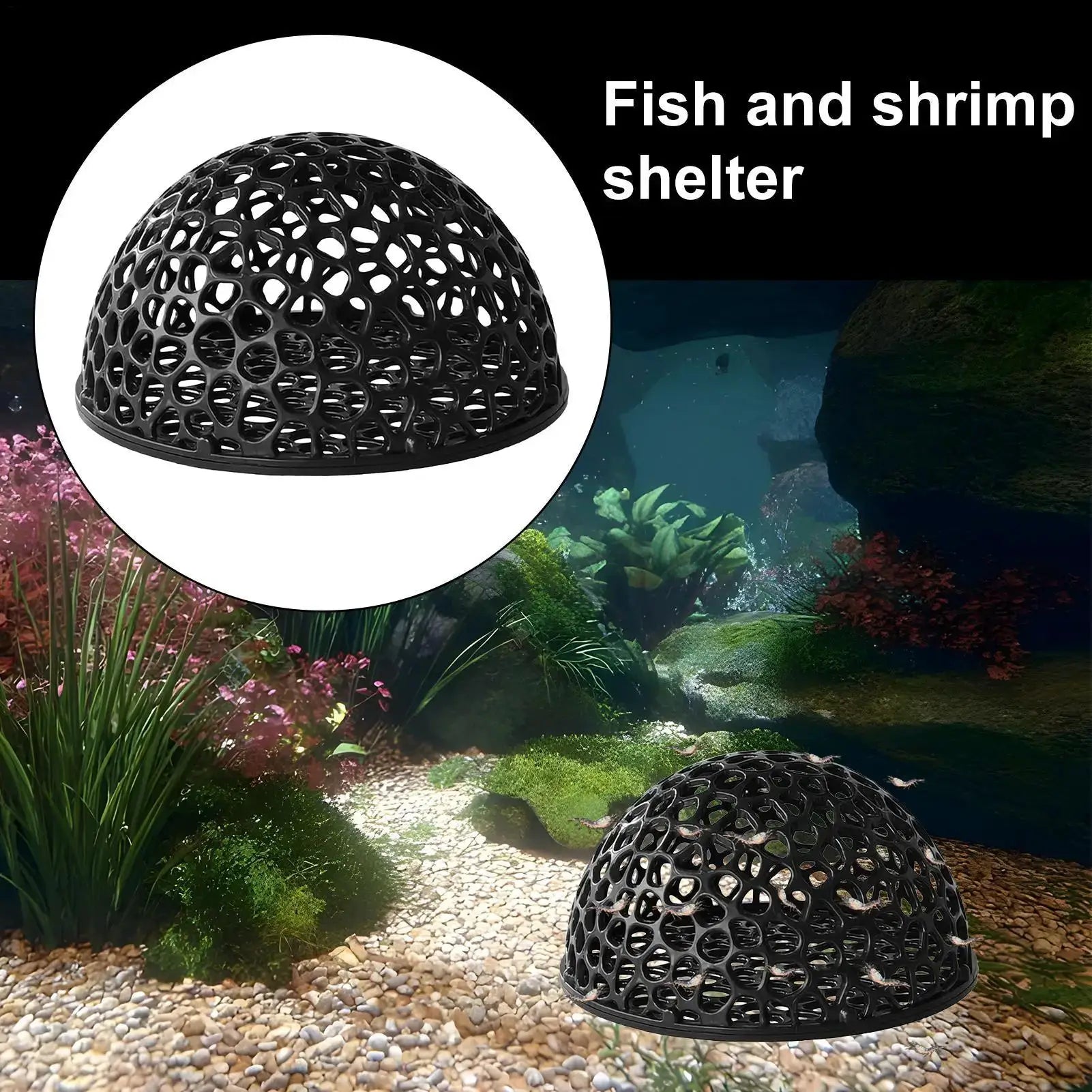 Shrimp Breeding Cave for Fish Tank and Shrimp Hiding Place Betta Habitat Aquarium Decoration