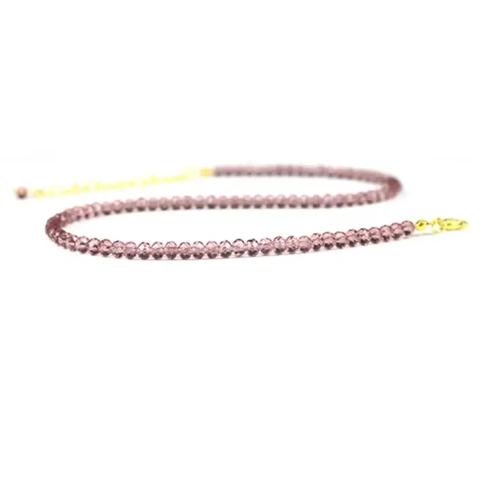 Pretty Fad Black Bead Short Copper Stone Choker Necklace For Women Elegant Party Jewelry