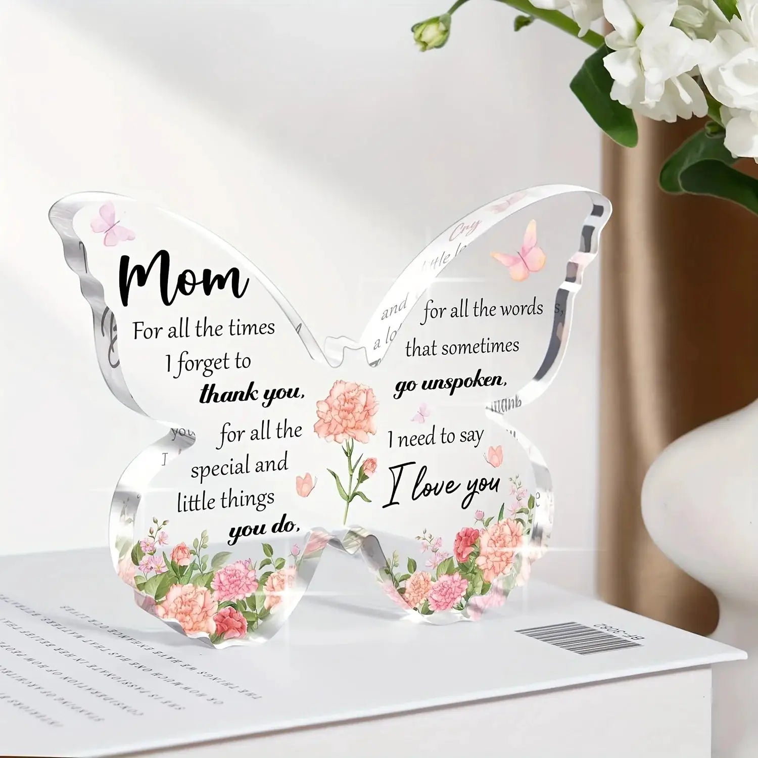Butterfly Acrylic Decoration Gift For Mom Delicate Birthday Gift From Daughter Or Son