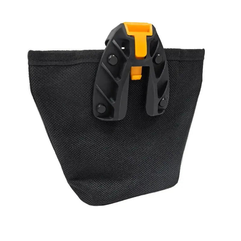 TOOLSTACK multifunctional nails pouch waist bag by Simples Market; black canvas with orange quick-hang clip