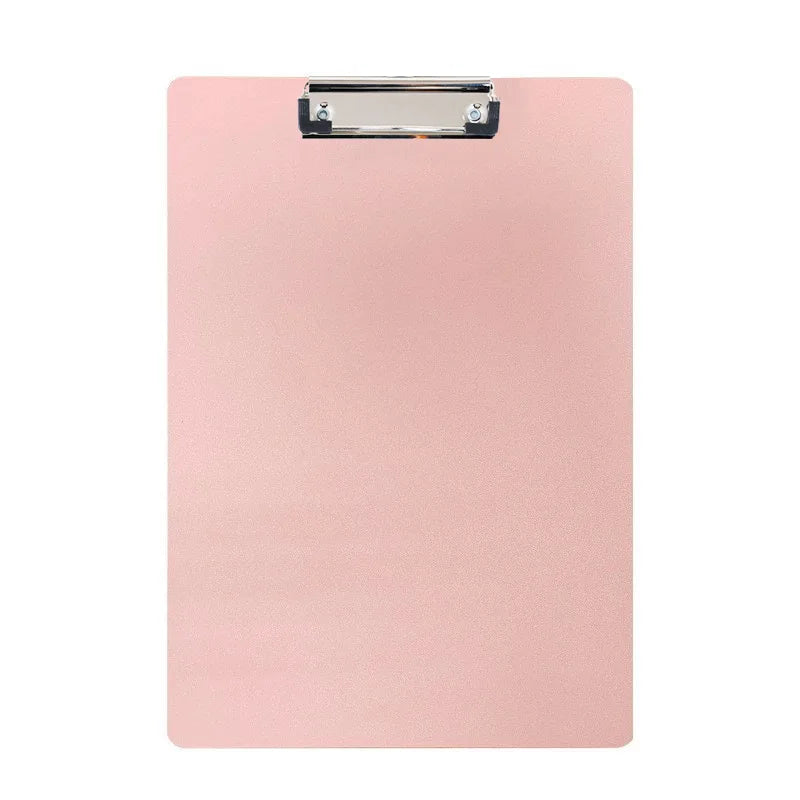 A4 clipboard with pink cover and metal clip, Simples Market