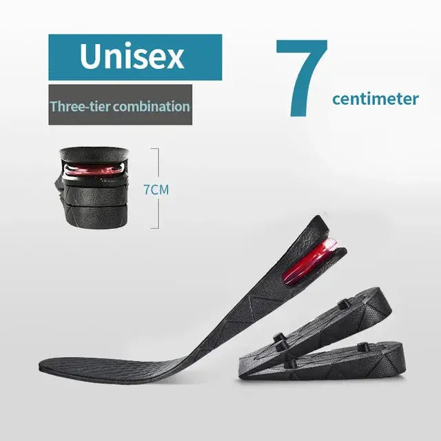 Invisible Height Increase Insole With Air Cushion Shoe Inserts Adjustable Cut To Fit Foot Pad Height Boost