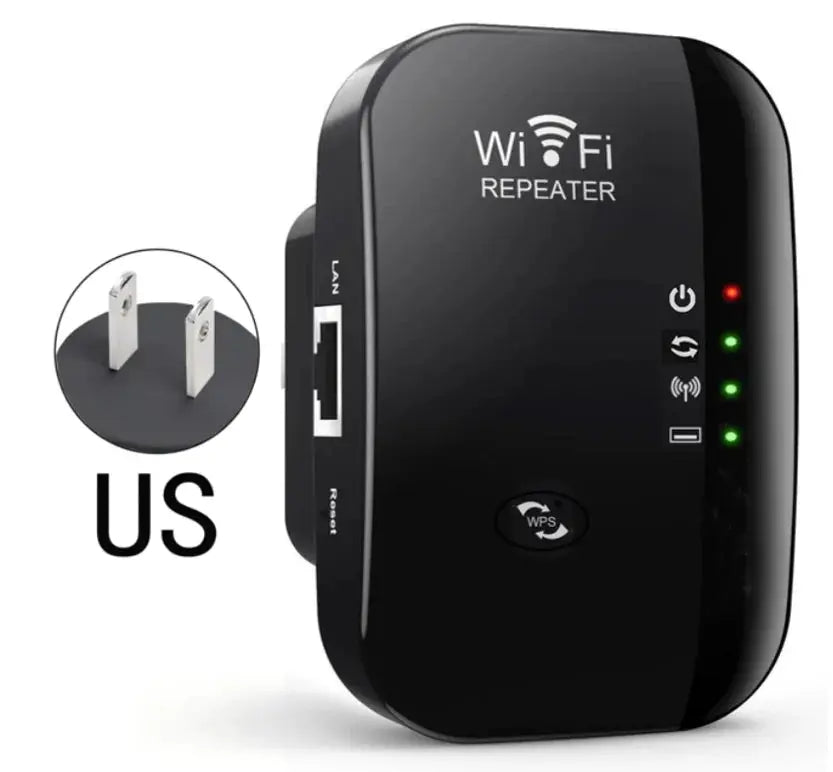 WiFi Repeater Wireless Signal Amplifier Extended Network Enhancer EU US Home Router 300 Mbps Throughput