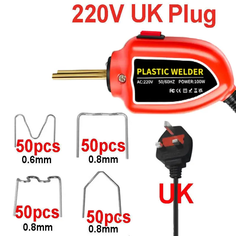 100W Plastic Welding Machine Plastic Welder Gun Bumper Repair Kit With 200Pcs Hot Staples For Car Bumper Tools