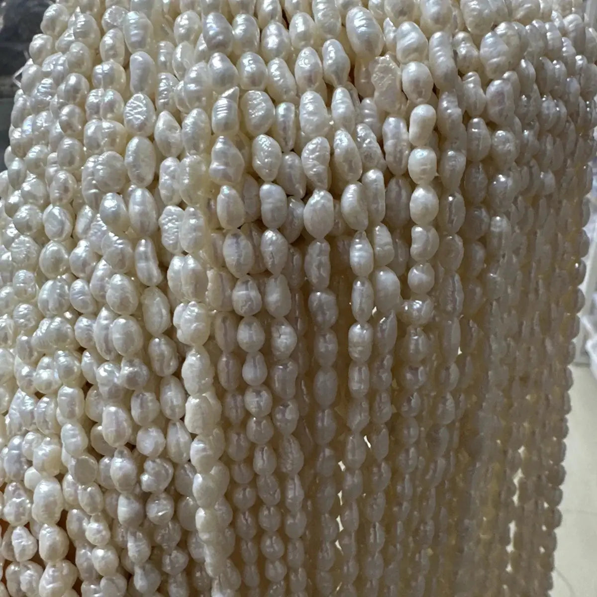 4.5-5.5mm Irregular Baroque Natural Freshwater Pearls Semi-Finished Beads For Jewelry Making DIY Necklace And Bracelet