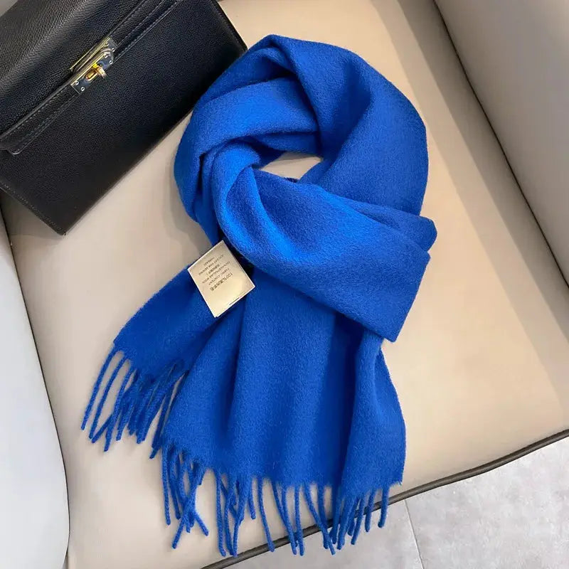 NordicWeave Winter Narrow Wool Scarf 28 Color Options 100 Percent Wool Lightweight Yet Warm Unisex
