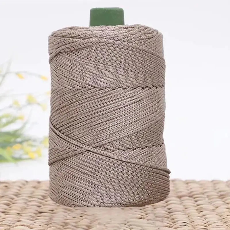 Imitation Leather Crochet Yarn With Magic Color Shine for DIY Sewing and Hand Knitting Ideal for Cushions and Home Decor