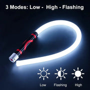 Flexible LED work light, 73cm, rechargeable mechanic flashlight with low, high and flashing modes