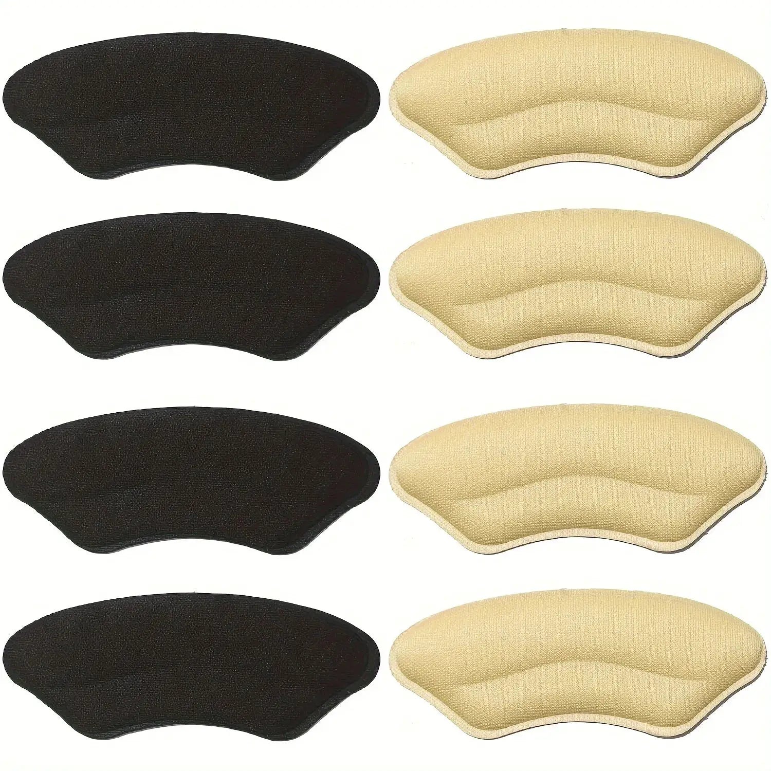 8 Pack Self Adhesive Heel Pads for Big Shoes Memory Foam Heel Protectors Improve Fit and Comfort Prevent Heel Slippage