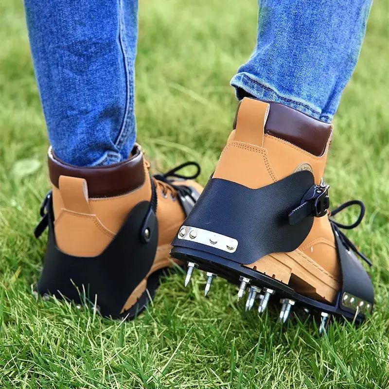 Garden Lawn Aerator Shoes With Grass Spikes For Aerating Soil And Promoting Healthier Grass