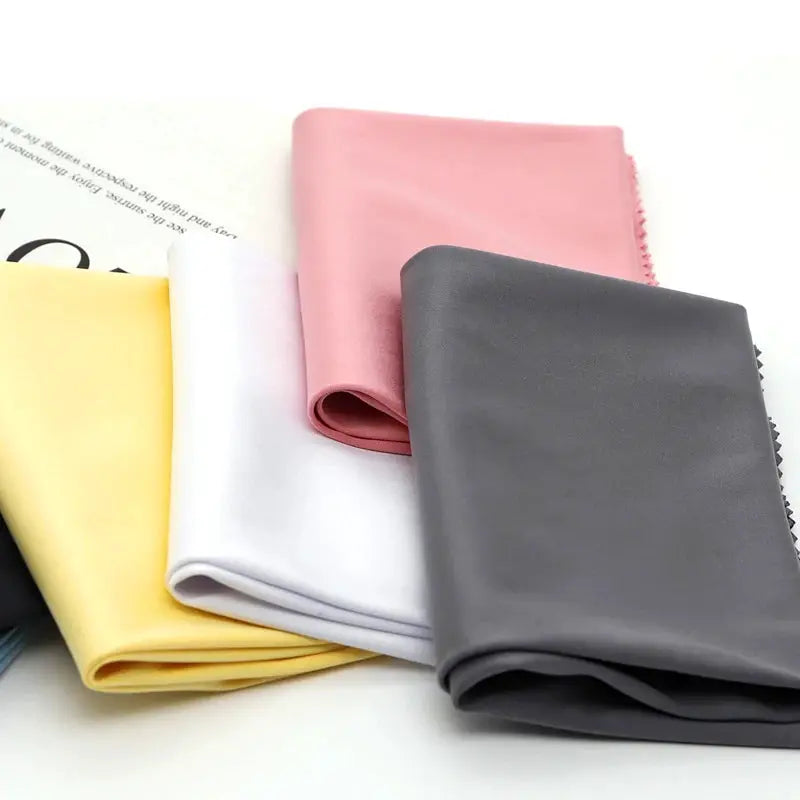 ClearVision Glasses Cleaning Cloths 30x30cm 5 Pieces Microfiber 220gsm Needle 1 Scratch Free Residue Free Cleaning