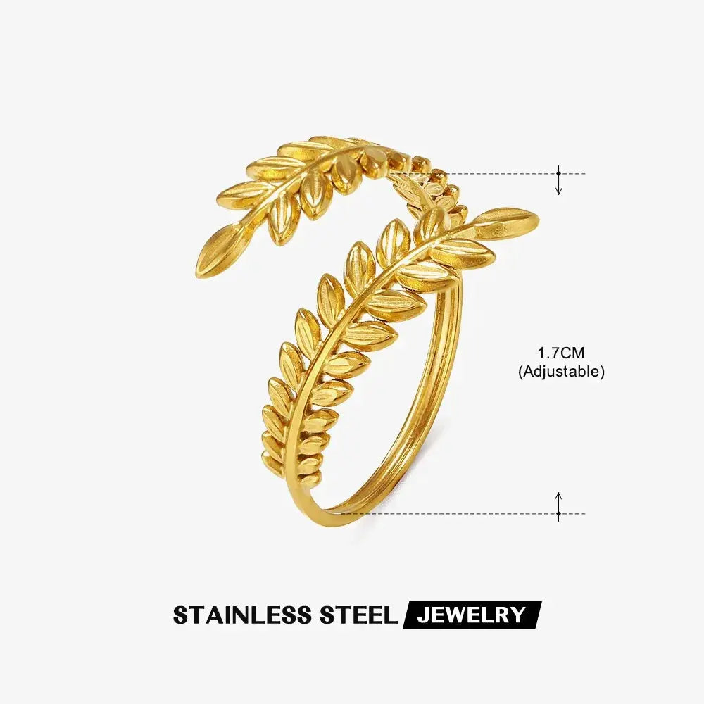 316L Stainless Steel Shell Rings For Women Adjustable Gold Color Little Star Open Rings Jewelry For Weddings Trendy