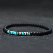New Minimalist 4mm Bead Bracelet Unisex Onyx Stone Bracelet For Meditation Yoga Strand Small Beads - Simples Market