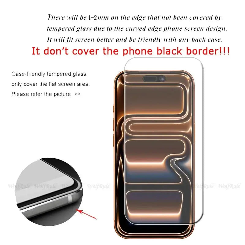 NovaGuard Tempered Glass Screen Protector For iPhone 17 Pro Max Ultra Thin 9H Clarity And Touch Accuracy
