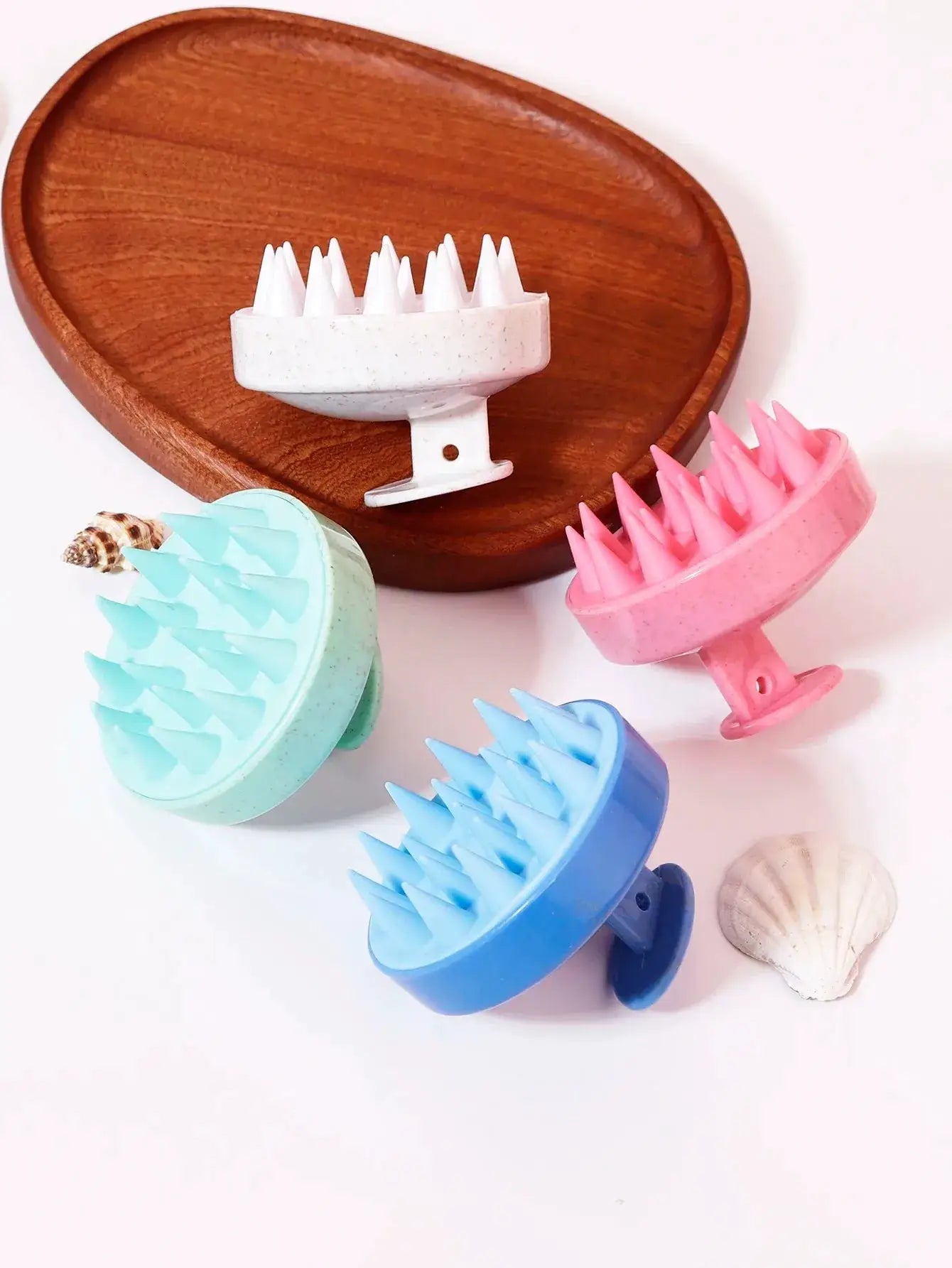 Silicone Scalp Massage Brush for Hair Wash and Shower Spa Soft Body Massage Tool for Hair Care