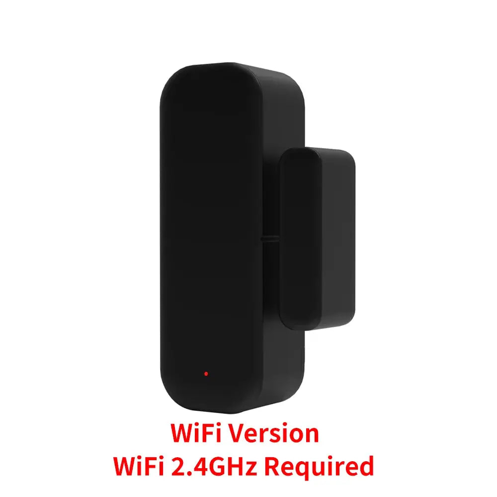 Simples Market Tuya WiFi Zigbee door/window sensor, two black contact units; Smart Life app compatible