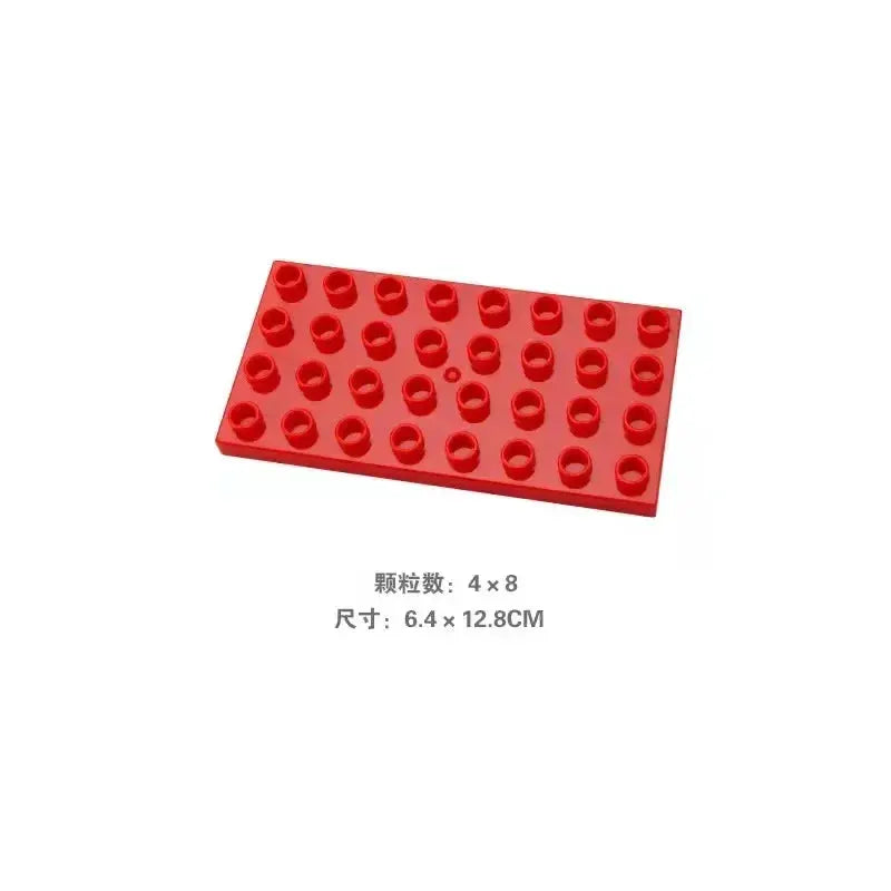 Big Building Blocks Compatible With Large Bricks Road Plates Car Parking Fuel Station Traffic Educational Toys For Kids