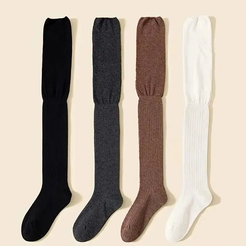 ComfyStep Women Knee High Socks Breathable High Elasticity All Season Casual Wear For Long Boots