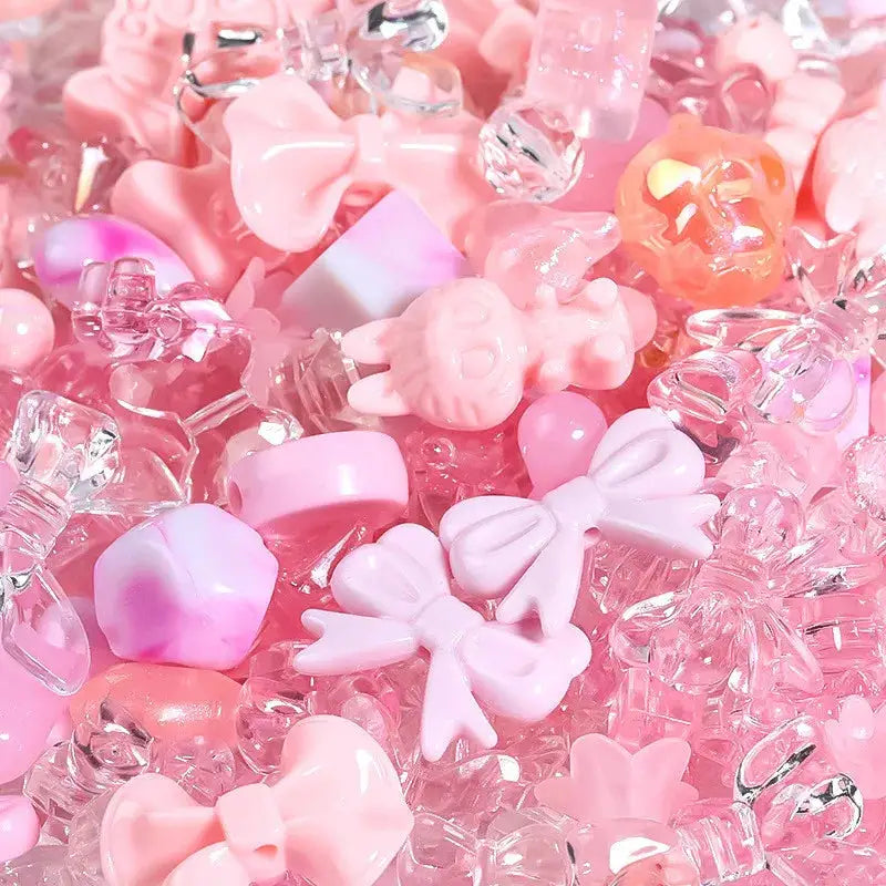50g Mixed Color Acrylic Loose Beads Pack for DIY Jewelry Making Accessories for Bracelets and Necklaces