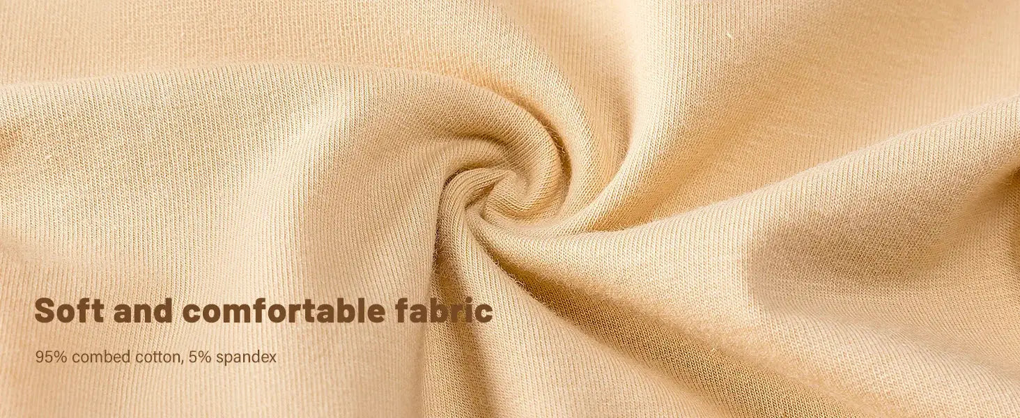 Molasus women's cotton panties in beige; soft cotton-spandex blend (95% combed cotton, 5% spandex)