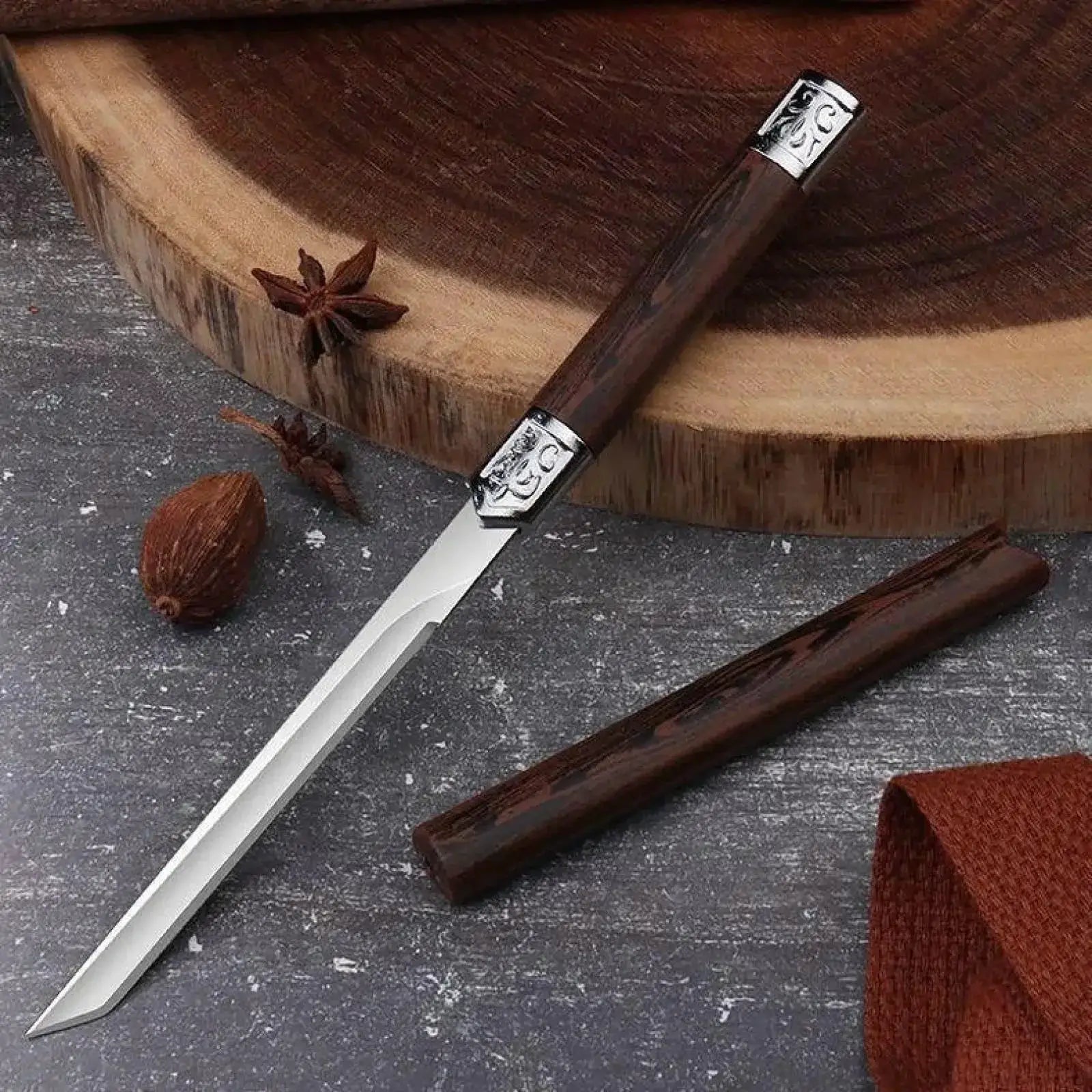 Exquisite Stainless Steel Small Straight Knife Paring Knife For Fruits Sushi And Meats Portable Household Kitchen Tool