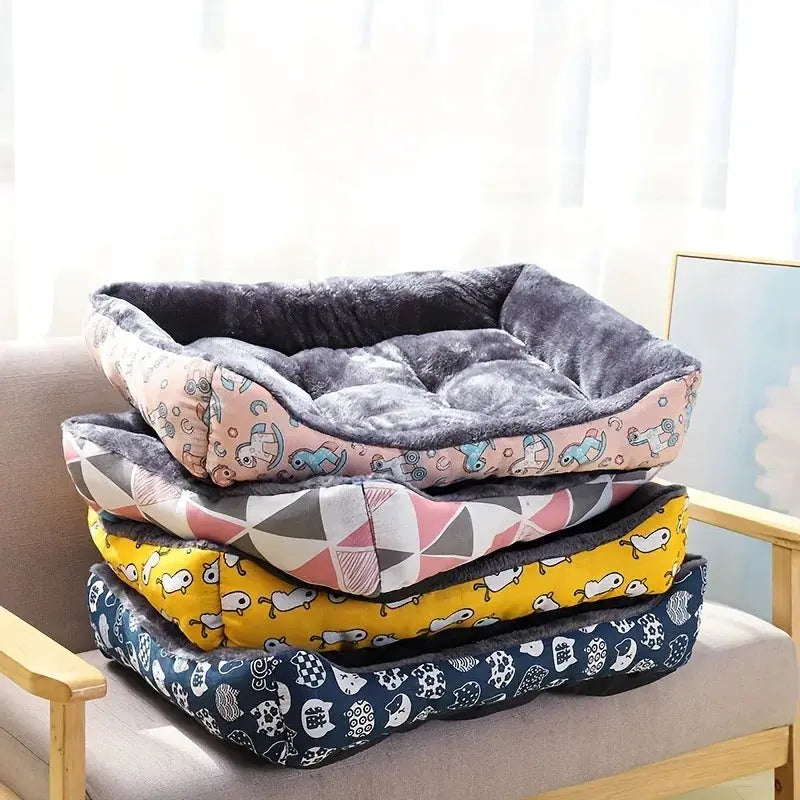 Winter Cozy Dog And Cat Sofa Bed Mat Plush Pet Bed For Small Medium And Large Dogs And Cats