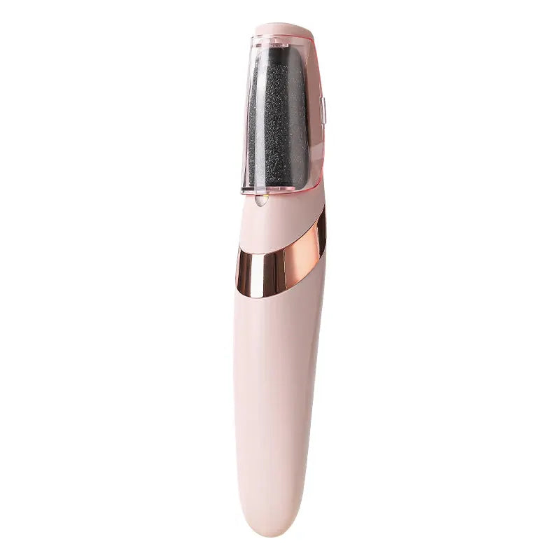 HOMEFISH electric foot grinder by Simples Market, pink with rose-gold accents.