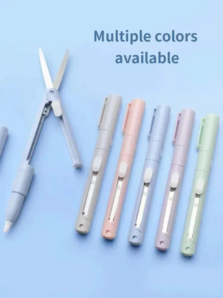 Mini Portable Pen Shape 2 In 1 Paper Cutter And Carving Knife For Scrapbooking Crafting Tools