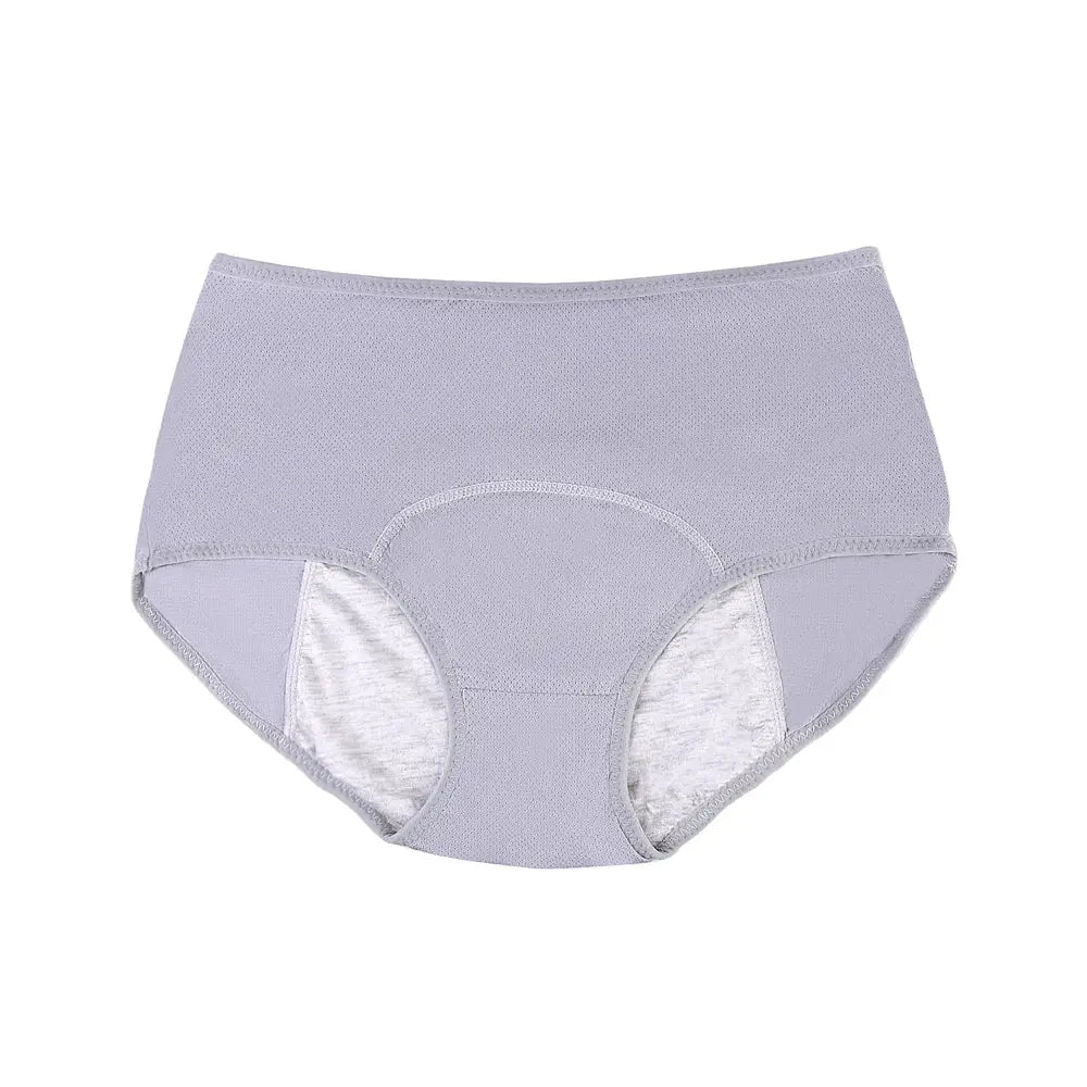 Menstrual panties lavender high-waist leak-proof underwear with soft inner lining